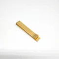 Gouden metalen dasclip voor heren, klassiek zakelijk pak accessoire voor formele kleding. - Goud
