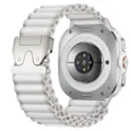 Λουράκι νάιλον alpine loop με πόρπη αλεξιπτώτου για Samsung Galaxy Watch Ultra 47mm. - Λευκό (ασημένιο κούμπωμα ομπρέλας)
