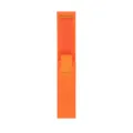 Primer plano detallado de la correa de reloj de nailon naranja vibrante con diseño tejido. - 20mm / Naranja