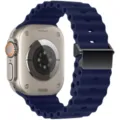 Silikon Uhrenarmband Ersatz kompatibel mit Apple Watch Ultra Serie blaues Armband - 38/40/41/42mm / Mitternachtsblau
