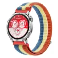 Νάιλον λουράκι ρολογιού συμβατό με Huawei smartwatch χρωματιστό ριγέ λουράκι αντικατάστασης - 18mm / Χρώμα Αντίθεσης