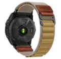 Bracelet de montre boucle alpine en nylon avec cuir pour Garmin Fenix 7 8 Tactix accessoire - 20mm / Blé