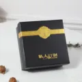 Luxury black gift box with gold hot stamping, elegant packaging box for belts and business gifts. - Crocodile Pattern Gift Box / Outer Size 13.5x13.5x6.5cm / Black