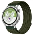 Cinturino per orologio in nylon compatibile con Huawei, cinturino di ricambio traspirante. - 18mm / Verde Abete