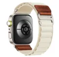Nylon Alpine Loop Watch Band Retro Leather Buckle Replacement Strap for Huawei Fit - Universal Smartwatch Series / Starlight (Silver Buckle)