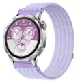 Cinturino per orologio in nylon tessuto viola, cinturino di ricambio traspirante a cinque anelli. - Viola Giacinto