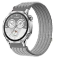 Cinturino per orologio in nylon grigio traspirante cinturino di ricambio intrecciato. - Grigio Annebbiato