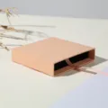 Pink drawer gift box jewelry storage packaging box for rings necklaces earrings small items. - Empty Hard Box 7x7cm / Nude Pink