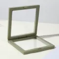 Groene PE doorzichtige folie hangende sieradendoos, antioxiderende ketting ringen display doos. - Enkele Doos 7x7cm / Olijfgroen