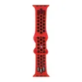 Cinturino per orologio sportivo di ricambio in silicone perforato rosso e nero utili - Rosso e nero