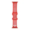 Cinturino di ricambio per orologio sportivo in silicone rosso bianco compatibile con smartwatch - Rosso bianco