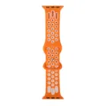 Cinturino sportivo in silicone per Apple Watch, cinturino bicolore traspirante per iWatch. - Arancione Bianco