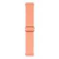 Cinturino per orologio in nylon elastico tessuto color pesca arancio con fibbia in metallo. - Sabbia Rosa