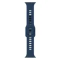 Dunkelblaue Silikon-Ersatzarmband für Apple Watch mit praktischer Schließe, sehr bequem. - 42/44/45/46/49MM / Dunkelblau