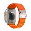 Cinturino di ricambio in nylon arancione stile alpino con fibbia paracadute per smartwatch ultra. - 42/44/45/46/49mm / Arancione (fibbia in titanio)