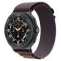 Cinturino ad anello alpino in nylon per Samsung Galaxy Watch 8, cinturino di ricambio. - Connettore argento per Samsung Watch 8/8 Classic / Blu indaco