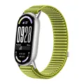 Dettaglio cinturino orologio alpino in nylon verde di ricambio per Xiaomi smart fitness band. - Per Xiaomi Mi Band serie 11/10/9/8 / Verde Prato