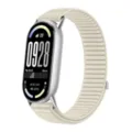Cinturino di ricambio in nylon intrecciato per Xiaomi smart band con attacchi, beige. - Per Xiaomi Mi Band serie 11/10/9/8 / Luce Stellare