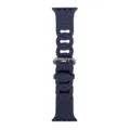 Dunkelblaues Silikon-Uhrenarmband mit ineinandergreifendem Hohl-Design, atmungsaktiv und chic. - 42/44/45/46/49MM / Mitternachtsblau