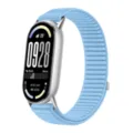 Cinturino per orologio in nylon blu per smartband, accessorio cinturino in tessuto comodo. - Per Xiaomi Mi Band serie 11/10/9/8 / Blu Isola