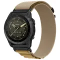 Premium alpine nylon loop watch strap for sports smartwatches, durable and comfortable fit. - 20mm / [New Color] Wheat