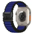 Durable nylon watch band with parachute buckle compatible with Apple Watch Ultra series. - [New Color] Navy Blue (Black Buckle)