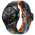 Cinturino di ricambio in nylon intrecciato con fibbia regolabile per i vostri smartwatch. - Mimetico Arcobaleno