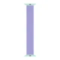 Purple braided solo loop band compatible with smart watch, nylon elastic replacement strap. - British Lavender