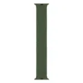 Braided solo loop nylon watch band for Apple Watch in dark green, elastic and breathable. - Dark Olive Green