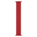 Red braided solo loop nylon watch band compatible with apple watch replacement strap accessory - Red