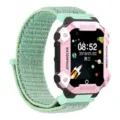 Kinder smartwatch met nylon band roze zwarte robuuste beschermende behuizing waterdicht ontwerp - Universeel Model / Oceaanblauw