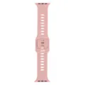 Rosa Silikon Uhrenarmband Ersatzarmband mit atmungsaktiven Loechern fuer Smartwatch Zubehoer. - Rosa