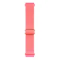 Cinturino per orologio in nylon intrecciato rosa con fibbia in metallo per smartwatch - Rosso rosa