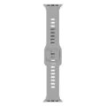 Ersatz Silikon Uhrenarmband kompatibel mit Smartwatches, weiches und langlebiges graues Armband. - Grau