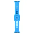 Silikon Ersatzarmband kompatibel mit Apple Watch, atmungsaktives Sportarmband blau. - Blau