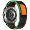 Trail loop nylon watch band compatible with Samsung Galaxy Watch Ultra 47mm, vibrant colors. - Samsung Ultra (Silver Connector) / Mosaic