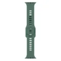 Grünes Silikon Uhrenarmband kompatibel mit Apple Watch, atmungsaktives Sportersatzband. - Fichtennadelgrün