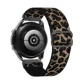 Cinturino per smartwatch in nylon elastico intrecciato con stampa leopardata variante ricambio - Leopardo Giallo Chiaro