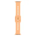 Pfirsich Silikon Uhrenarmband Ersatz für Apple Watch, weiches atmungsaktives Smartwatch Band. - Melone