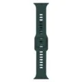 Dunkelgrüne Silikon Ersatzarmband Kompatibel mit Smartwatch Atmungsaktives Armband Design - Dunkelgrün