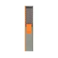Ademende nylon vervangende horlogeband voor smartwatch, sportief lus ontwerp grijs oranje. - Samsung Ultra (Zilveren connector) / Oranje Grijs