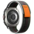 Compatibel met Samsung Galaxy Watch Ultra 2 bandje 47mm nylon trail loop vervanging. - Samsung Ultra (Zilveren connector) / Middernacht