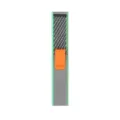 Grijs groene nylon alpine loop horlogeband vervanging voor 47mm smartwatch accessoire - Samsung Ultra (Zilveren connector) / Groengrijs