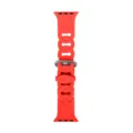 Rotes Silikon-Uhrenarmband, Kette hohl atmungsaktives Ersatzarmband kompatibel mit Apple Watch. - 42/44/45/46/49MM / Rot