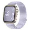 Nylon lus band compatibel met Huawei horloge, zachte ademende geweven vervangende horlogeband. - Hyacint Paars