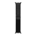 Cinturino per orologio in nylon alpino nero compatibile con Samsung Watch 8 Classic - Connettore argento per Samsung Watch 8/8 Classic / Grigio nero