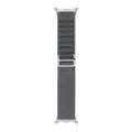 Cinturino per orologio in nylon loop alpino di ricambio per smartwatch grigio scuro - Connettore argento per Samsung Watch 8/8 Classic / Grigio scuro