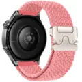 Cinturino per orologio in nylon intrecciato rosa di ricambio con fibbia paracadute - Rosa Vivace