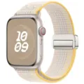 Συμβατό με λουράκι Apple Watch nylon loop μαγνητική αγκράφα υφασμένο ανταλλακτικό band iWatch - Ουράνιο τόξο αστρόφως