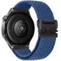 Cinturino in nylon intrecciato blu con fibbia paracadute per smartwatch cinturino ricambio - Blu Mare Freddo